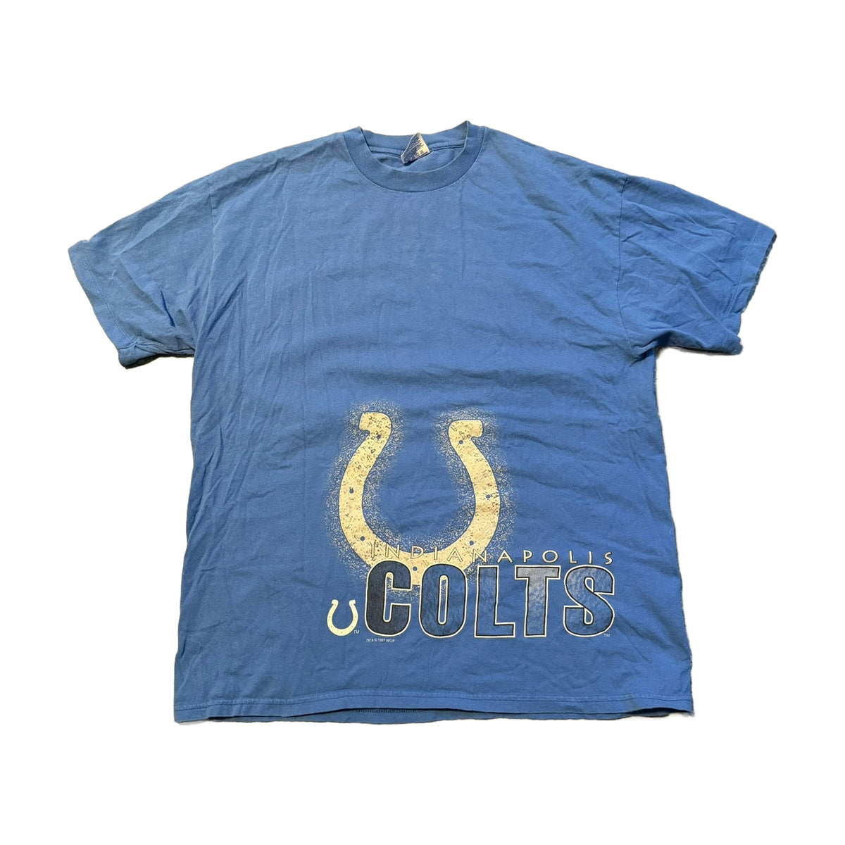 Vintage 90s Indianapolis Colts Hanes T-Shirt blue - photo 1