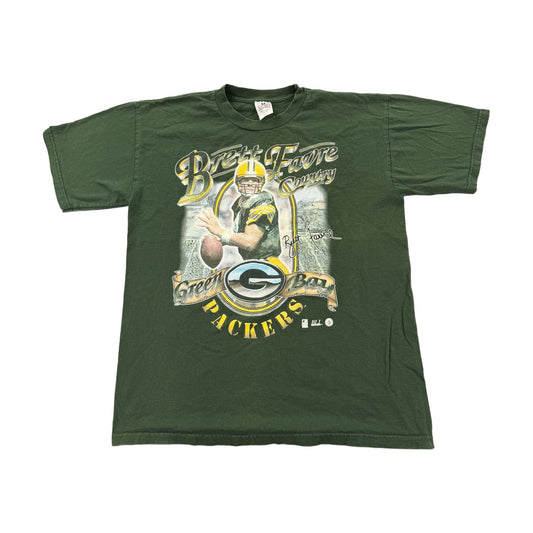 Vintage 90s Green Bay Packers Brett Favre Miro Classics T-Shirt green - photo 1