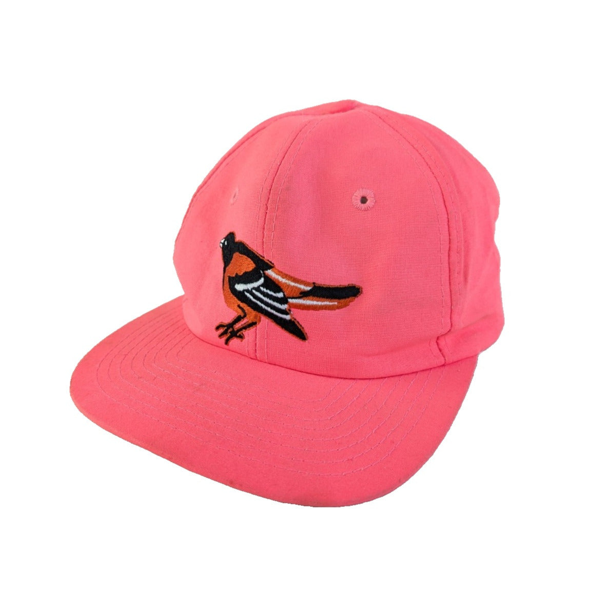 Vintage 90s Baltimore Orioles Twins Enterprise Snapback Hat pink - photo 1