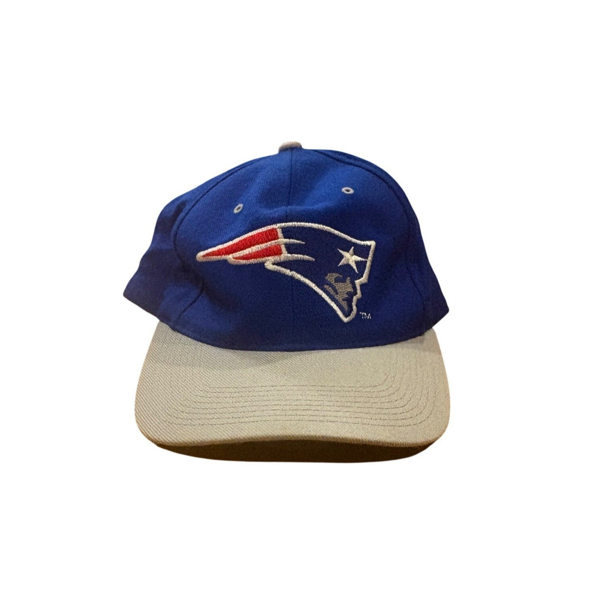 Vintage 90s New England Patriots NFL Snapback Hat blue - photo 1