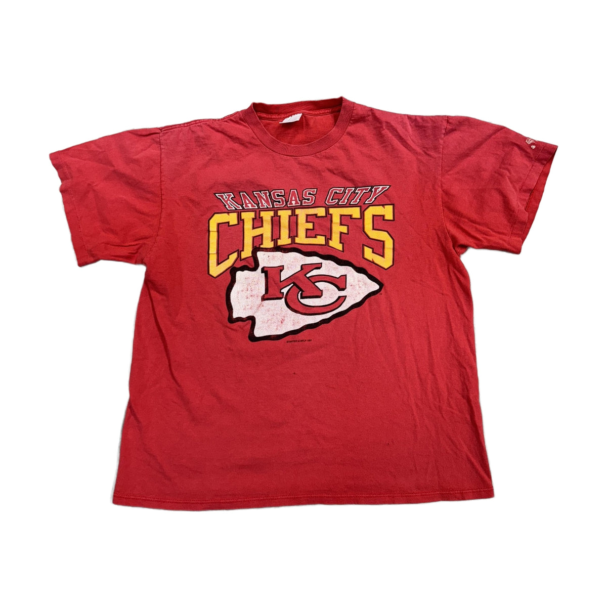 Vintage 90s Kansas City Chiefs Starter T-Shirt red - photo 1