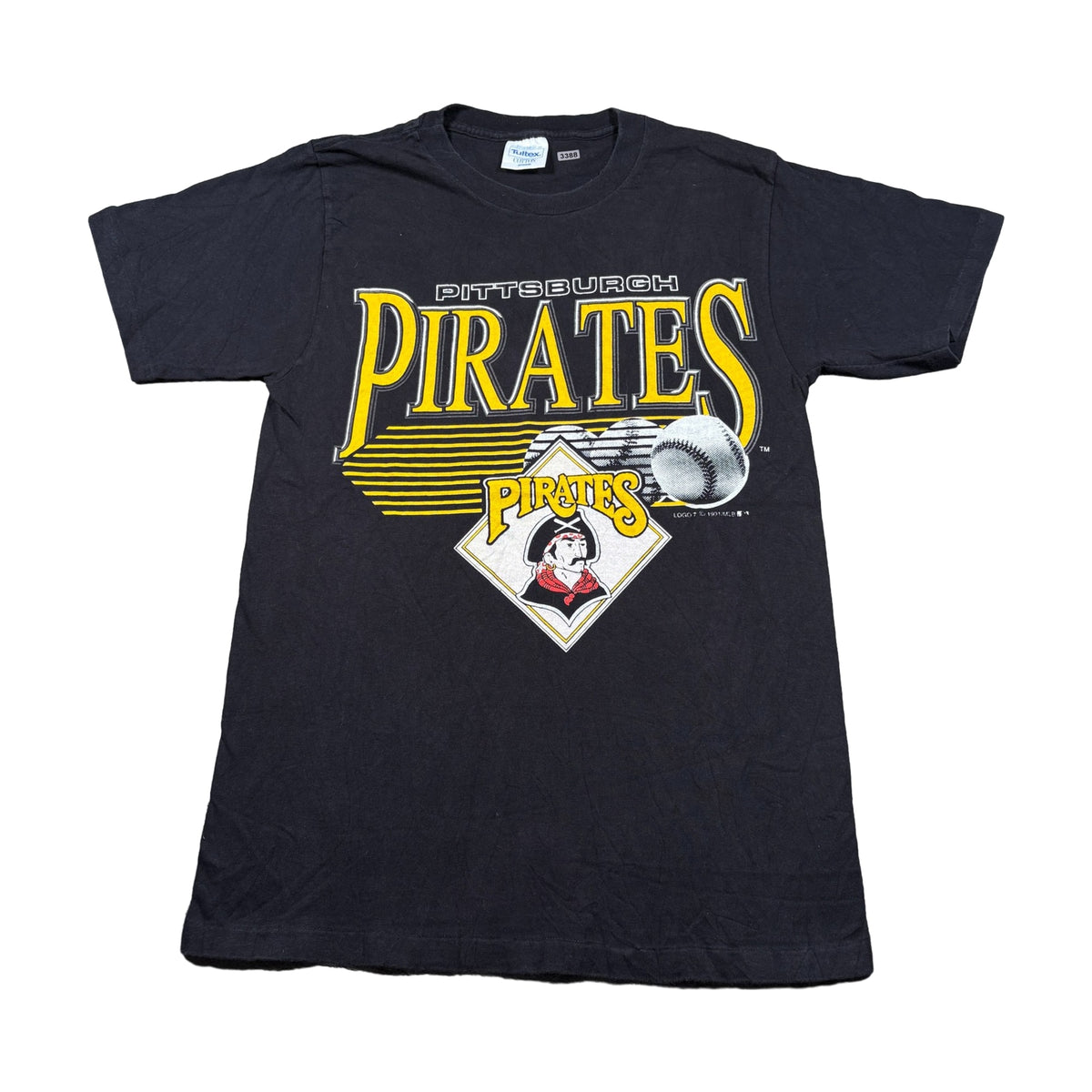 Vintage 1991 Pittsburgh Pirates Tultex T-Shirt black - photo 1