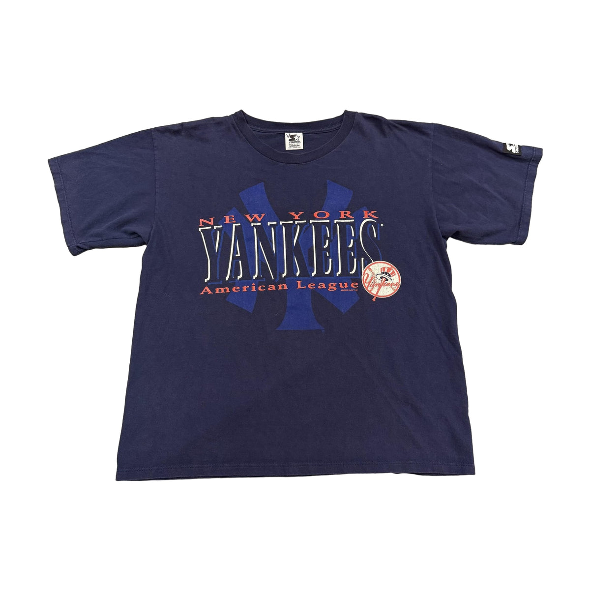Vintage 90s New York Yankees Starter T-Shirt blue - photo 1
