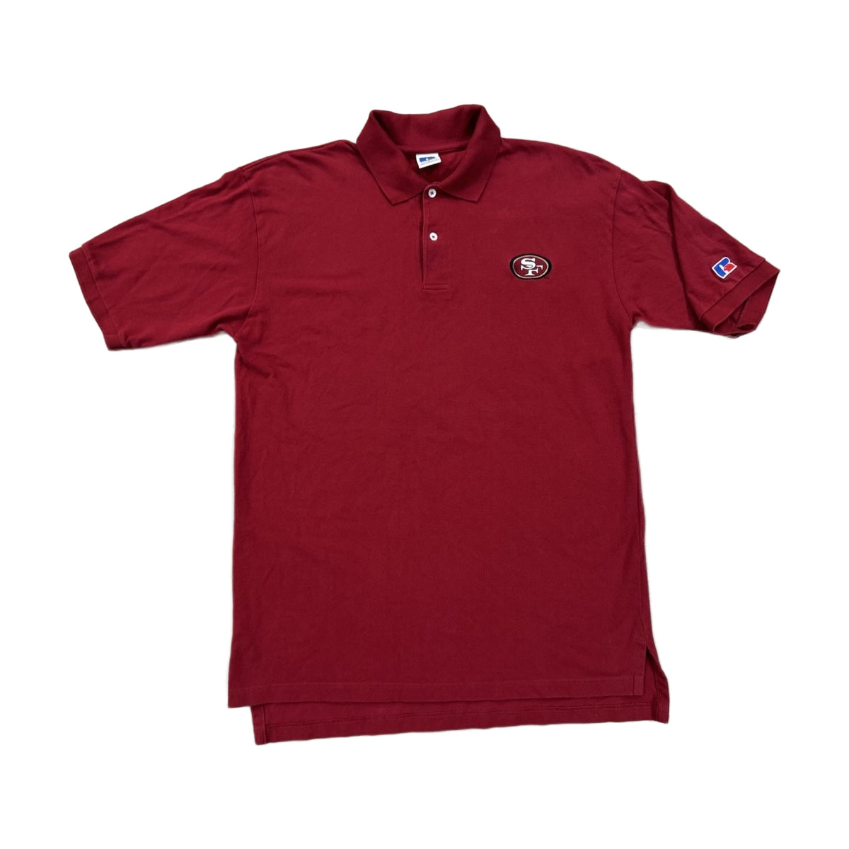 Vintage 90s San Francisco 49ers Russell Athletic Polo Shirt red - photo 1
