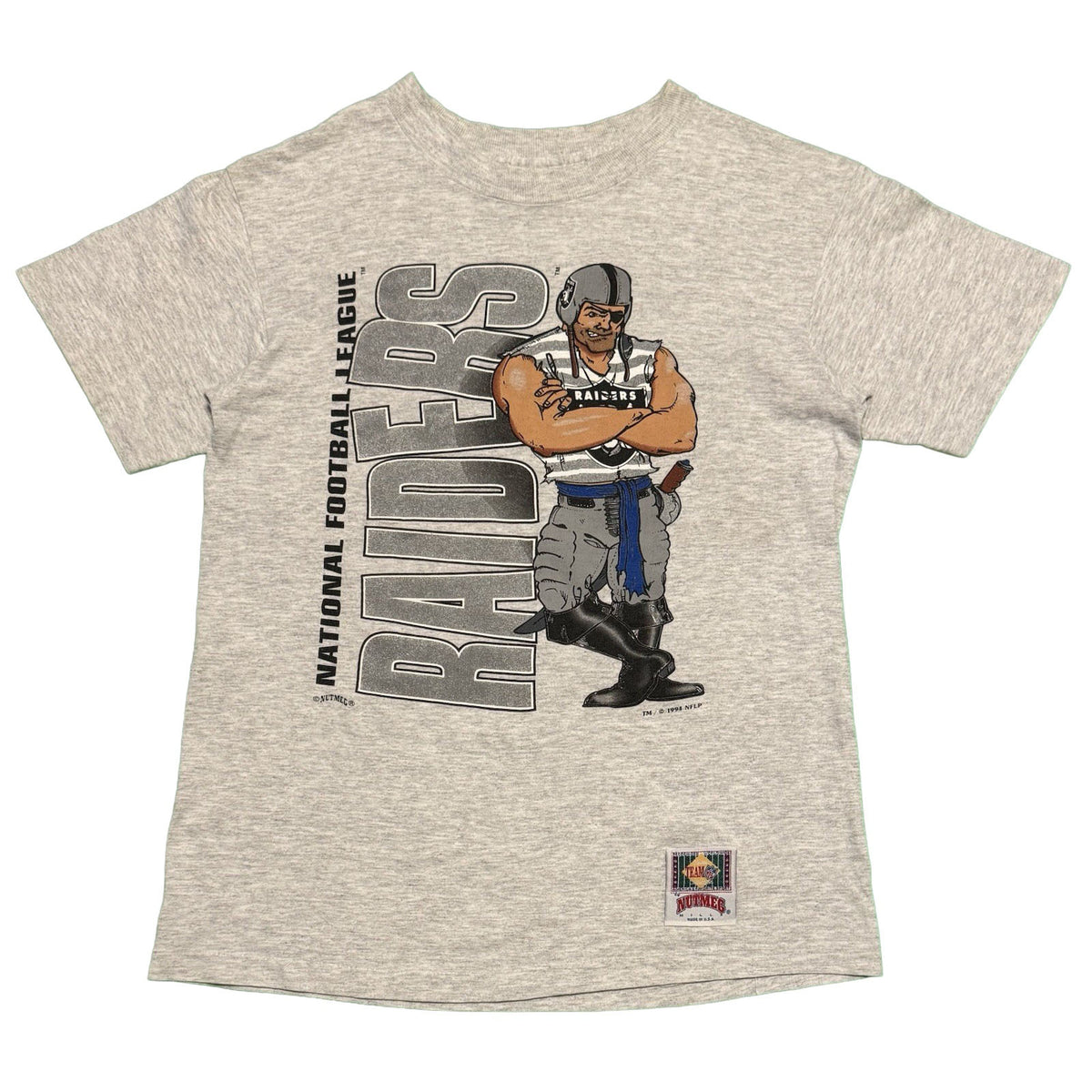 1994 Nutmeg Los Angeles Raiders vintage T-shirt front