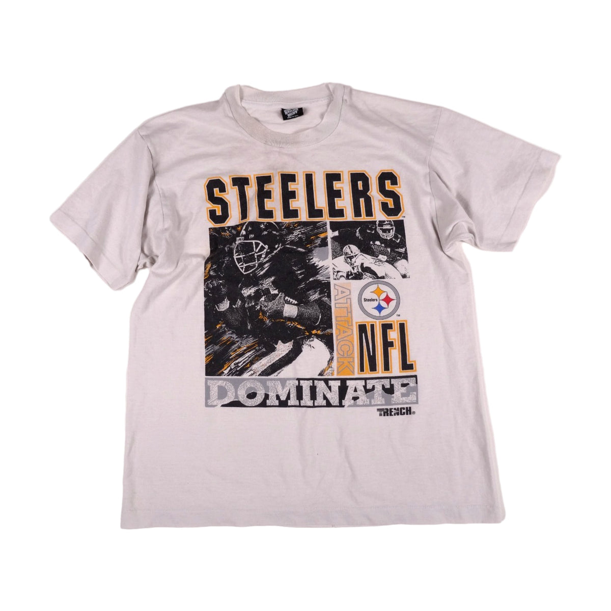 Vintage 90s Pittsburgh Steelers Screen Stars T-Shirt white - photo 1