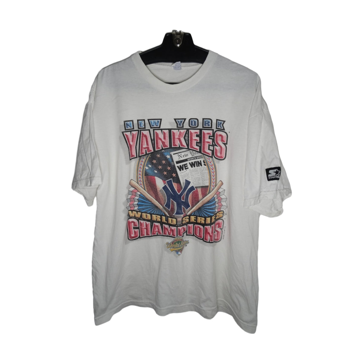 Vintage 1996 New York Yankees Champions Starter T-Shirt white - photo 1