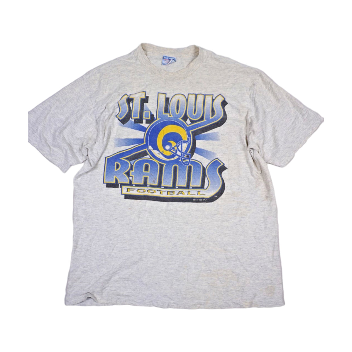 Vintage 90s St Louis Rams All Sport T-Shirt gray - photo 1
