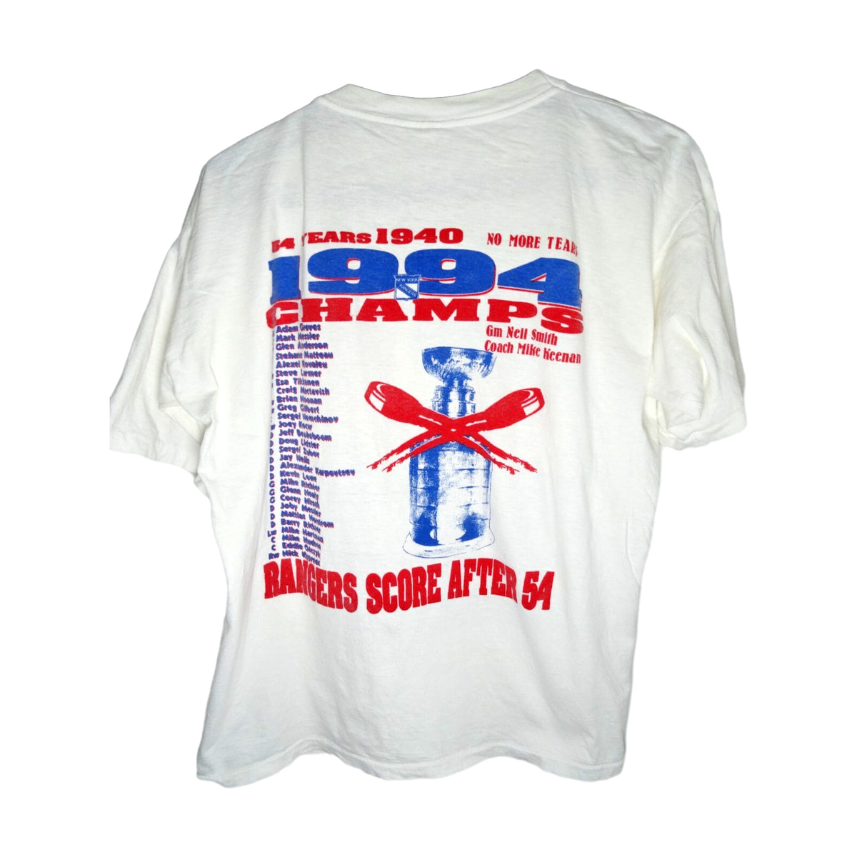 Vintage 1994 New York Rangers Ccm Glass white - photo 2