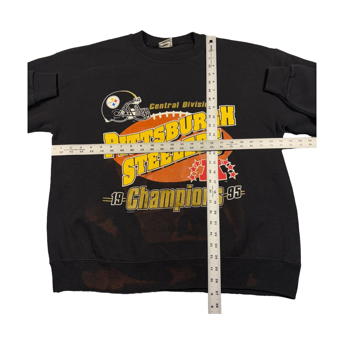 Vintage 1995 Pittsburgh Steelers Nutmeg Sweatshirt black - photo 2