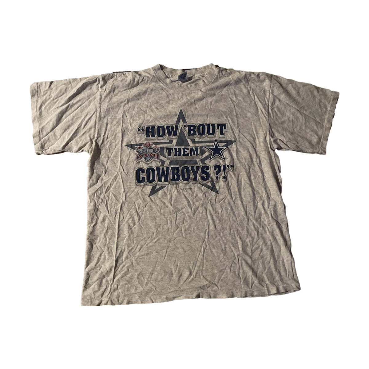 Vintage 1992 Dallas Cowboys Super Bowl Salem T-Shirt gray - photo 1
