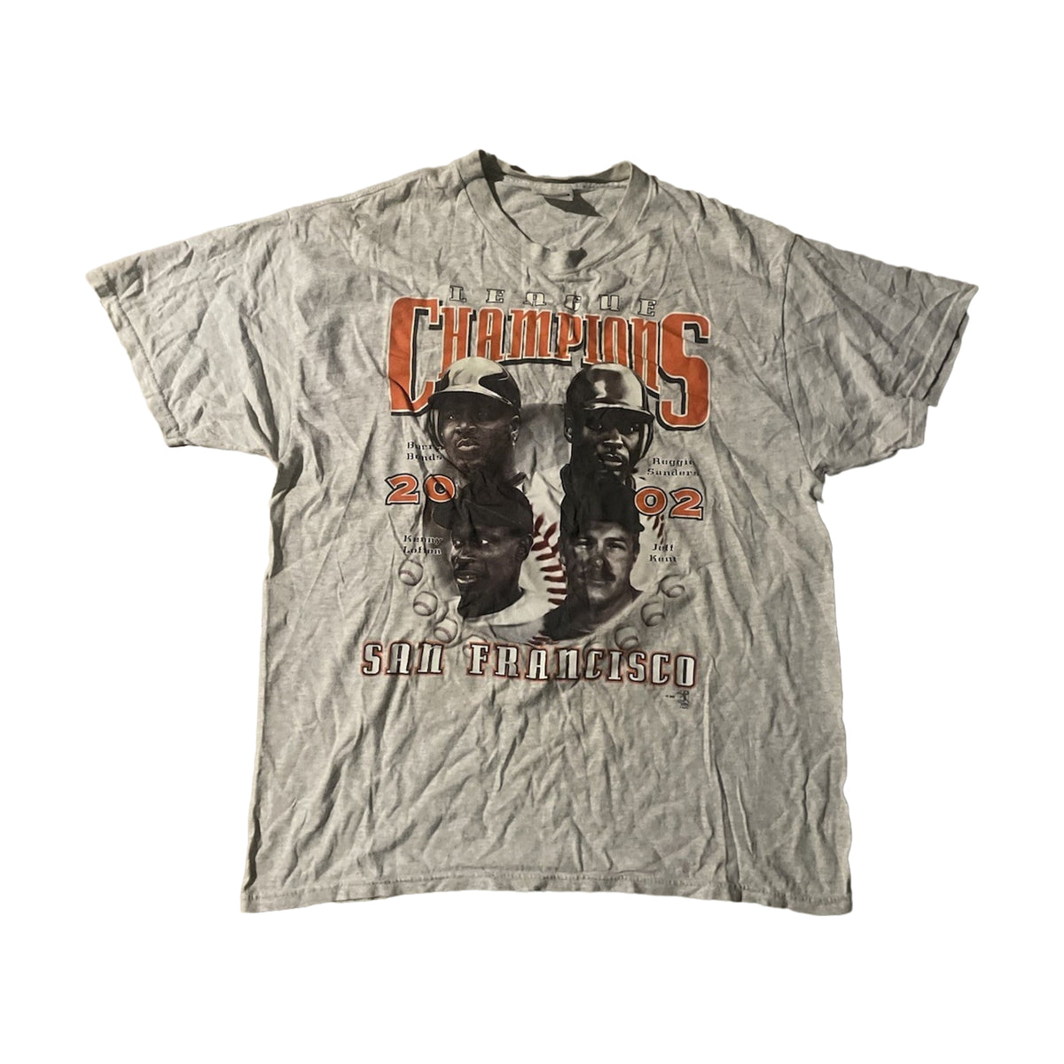 Vintage 2002 New York Giants Hanes T-Shirt gray - photo 1