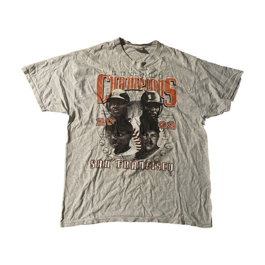Vintage 2002 New York Giants Hanes T-Shirt gray - photo 1