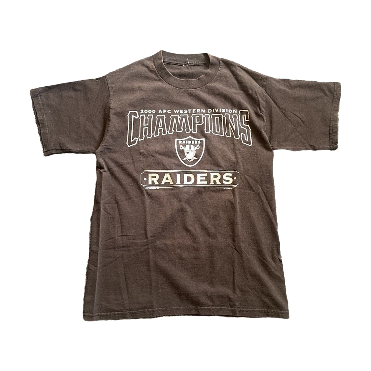 Vintage 2000 Oakland Raiders Champions NFL T-Shirt black - photo 1