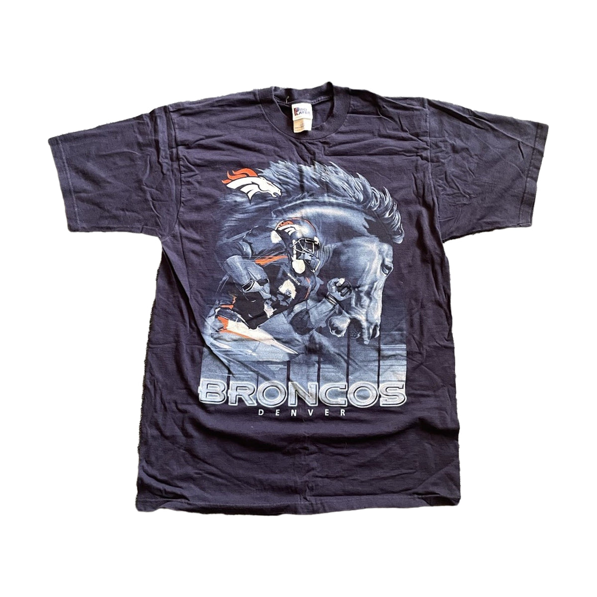 Vintage Denver Broncos John Elway Pro Player T-Shirt blue - photo 1