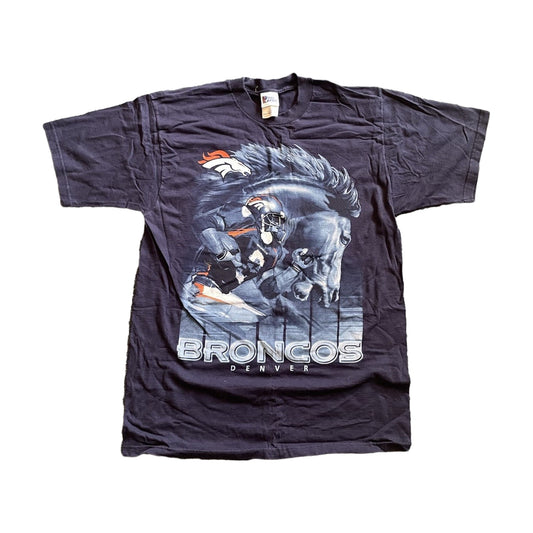 Vintage Denver Broncos John Elway Pro Player T-Shirt blue - photo 1