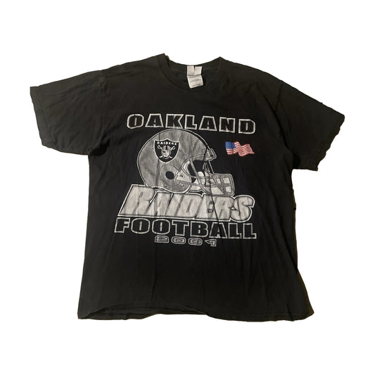Vintage 2001 Oakland Raiders Gildan T-Shirt multicolor - photo 1