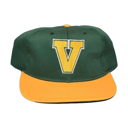 Vintage Vermont Catamounts Twins Enterprise Snapback Hat green/yellow - photo 1