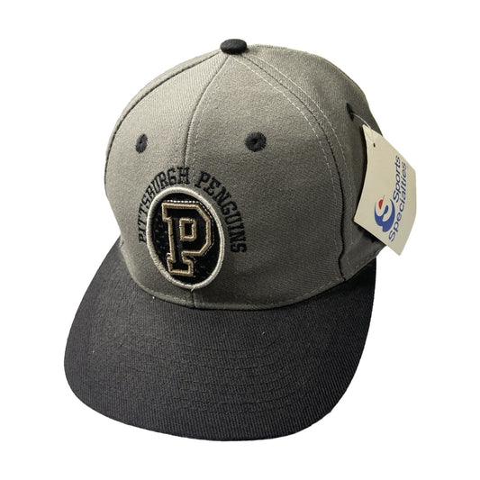 Vintage 90s Pittsburgh Penguins Sports Specialties Snapback Hat gray - photo 1