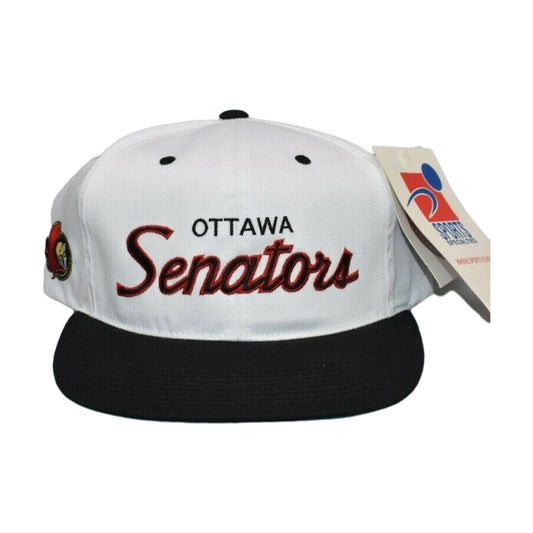 Vintage Ottawa Senators Sports Specialties Snapback Hat white/black - photo 1