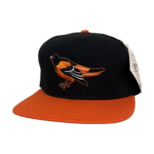 Vintage 90s Baltimore Orioles Cal Ripken New Era Snapback Hat black - photo 1