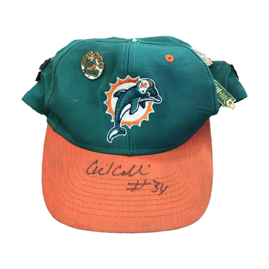 Vintage Miami Dolphins Logo Athletic Snapback Hat green - photo 1