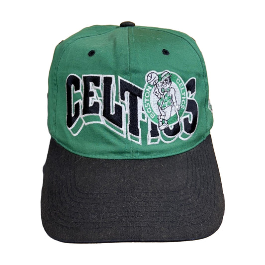Vintage 90s Boston Celtics Unbranded Snapback Hat green - photo 1