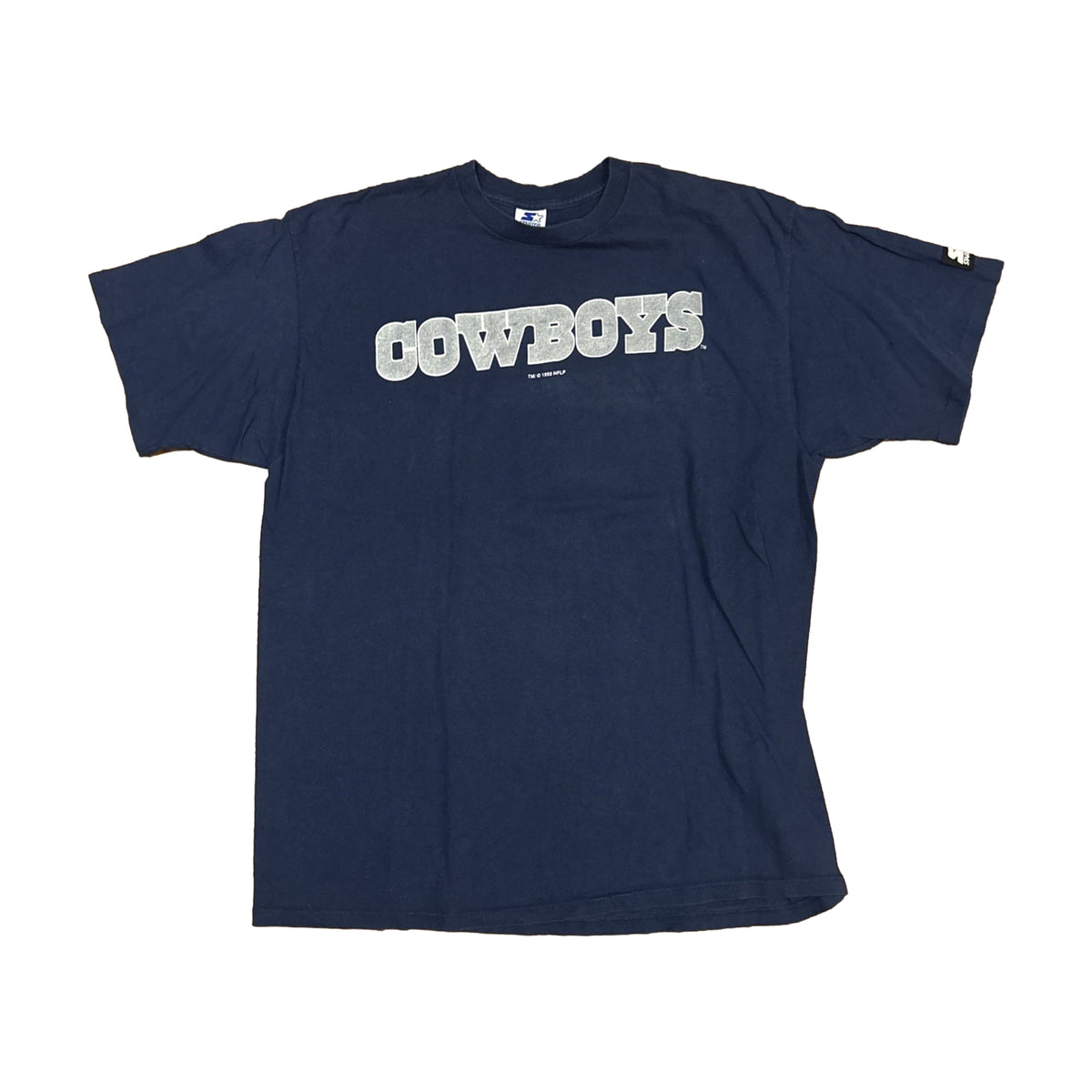 Vintage 80s Dallas Cowboys Troy Aikman Starter T-Shirt blue - photo 1