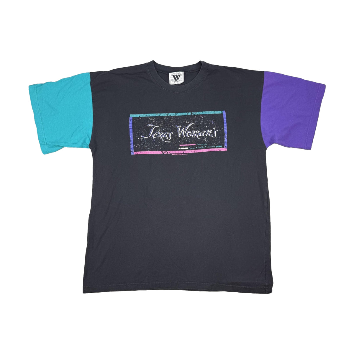 Vintage 90s Wide World Sportswear T-Shirt black - photo 1