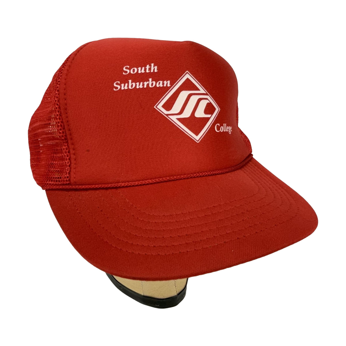 Vintage 90s South Suburban College KC Snapback Hat red - photo 1