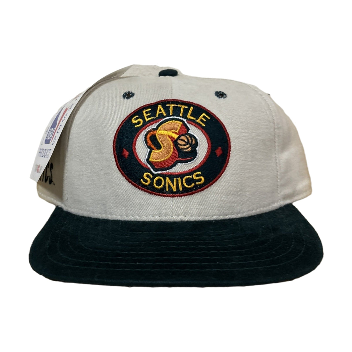 Vintage 90s Seattle Supersonics New Era Snapback Hat multi-color - photo 1