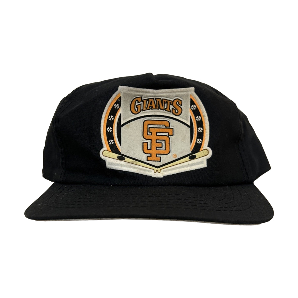 Vintage 90s San Francisco Giants Drew Pearson Snapback Hat black - photo 1
