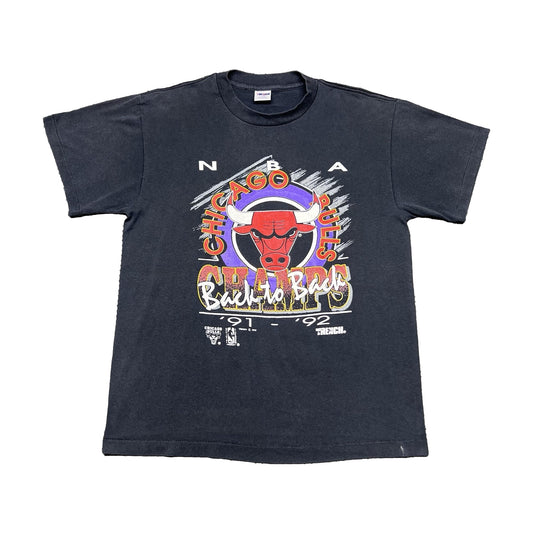 Vintage 1992 Chicago Bulls Michael Jordan World Champions Unbranded T-Shirt black - photo 1