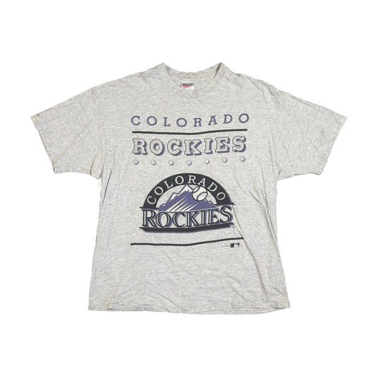 Vintage 90s Colorado Rockies Hanes T-Shirt gray - photo 1