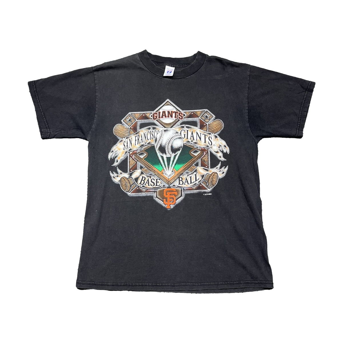 Vintage 1994 San Francisco Giants Logo 7 T-Shirt black - photo 1