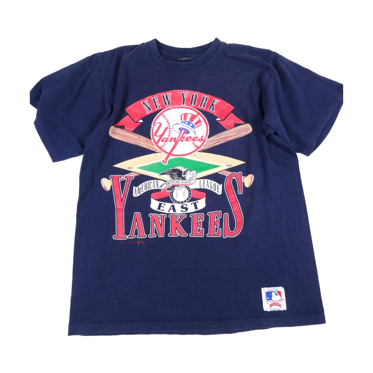 Vintage 1992 New York Yankees Nutmeg T-Shirt blue - photo 1