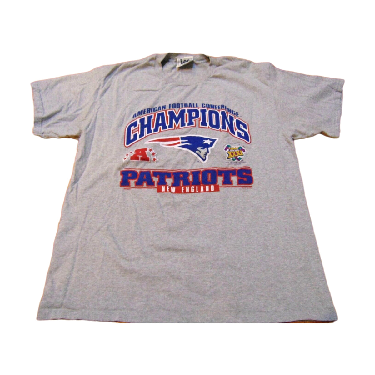 Vintage 1997 New England Patriots Nutmeg Mills T-Shirt gray - photo 1