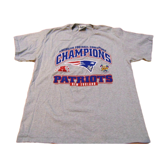 Vintage 1997 New England Patriots Nutmeg Mills T-Shirt gray - photo 1