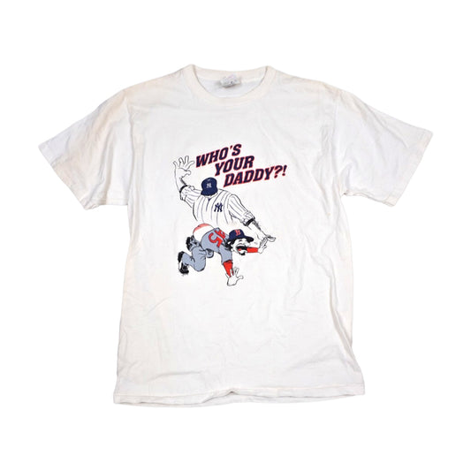 Vintage 90s Boston Red Sox New York Yankees T-Shirt white - photo 1