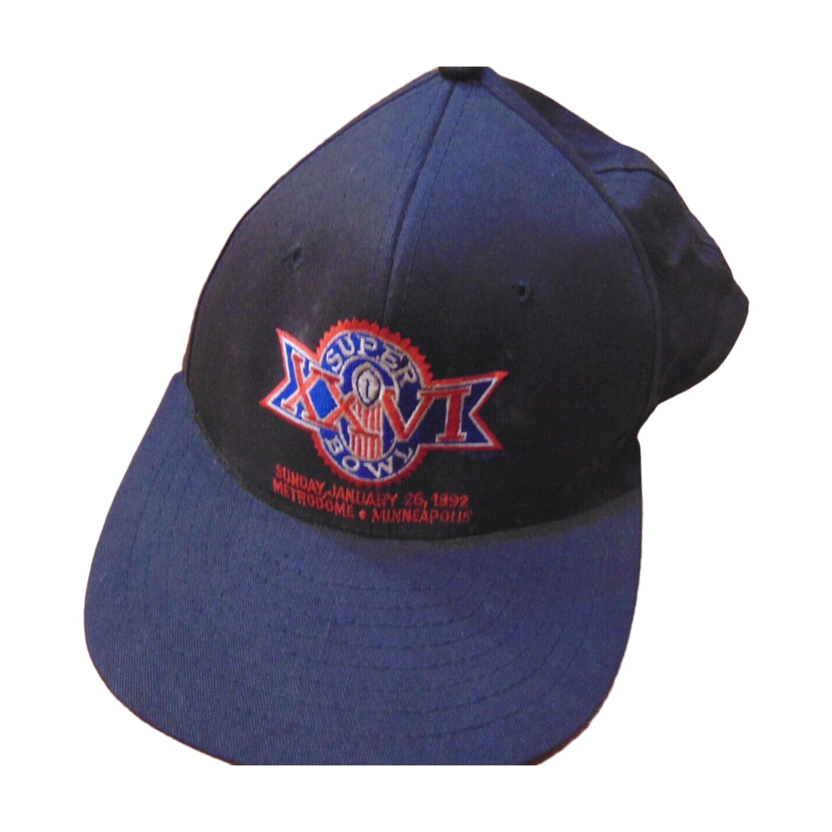 Vintage 90s SUPER BOWL Ajd Snapback Hat black - photo 1