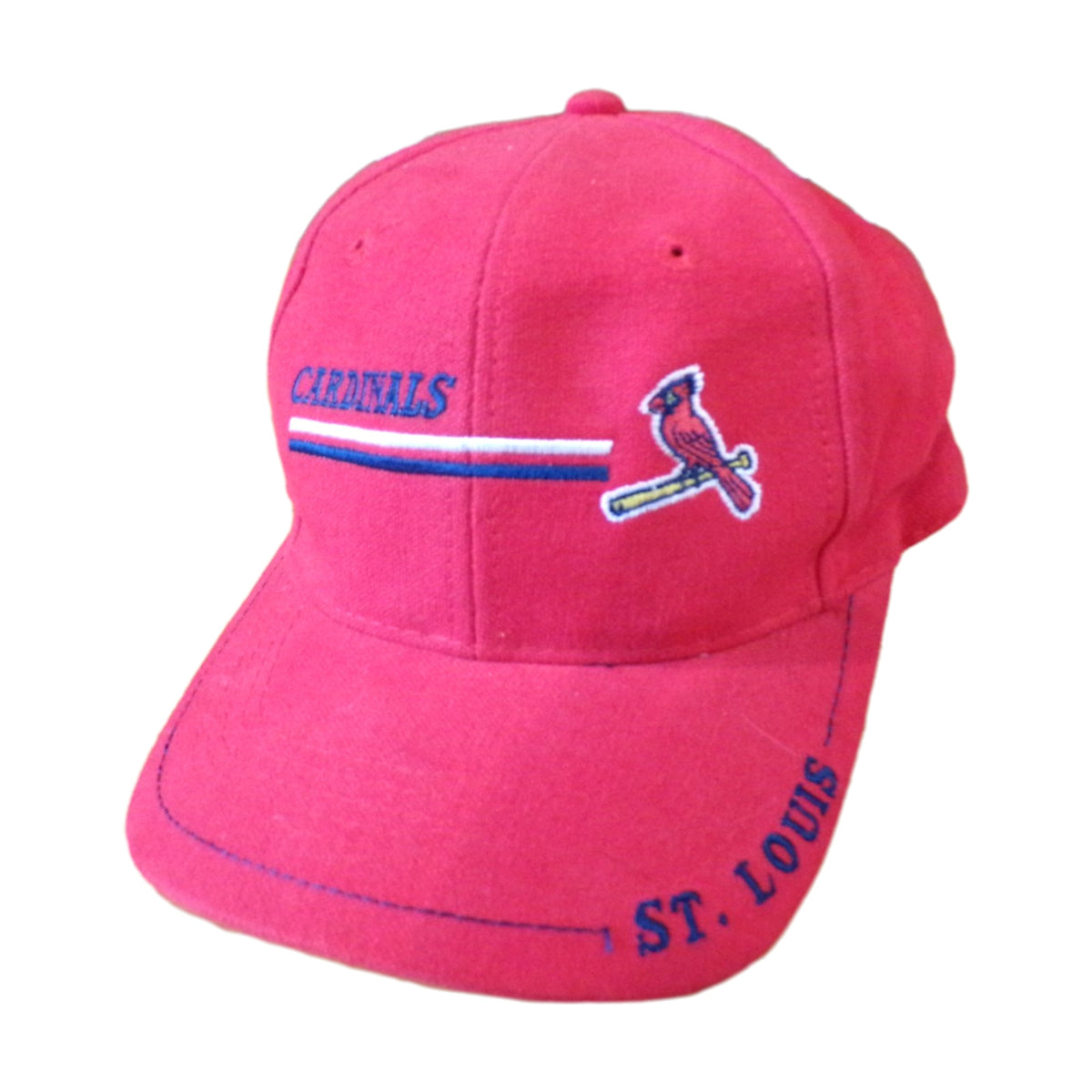 Vintage 90s St. Louis Cardinals Logo 7 Snapback Hat red - photo 1