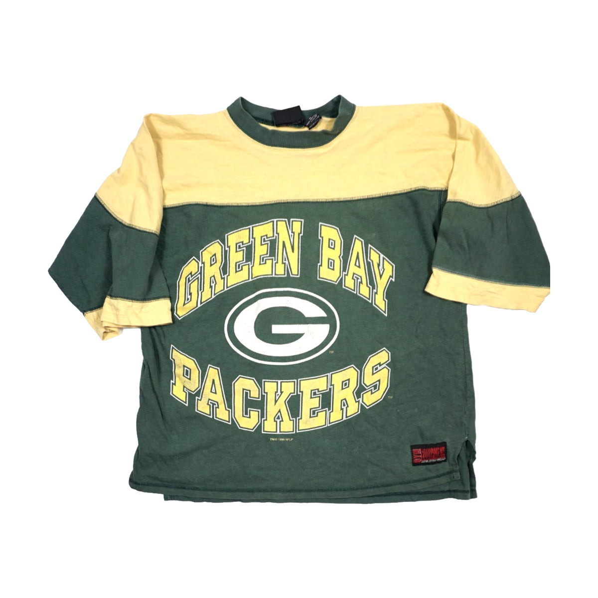 Vintage 90s Green Bay Packers Brett Favre Gym Equipment T-Shirt green - photo 1