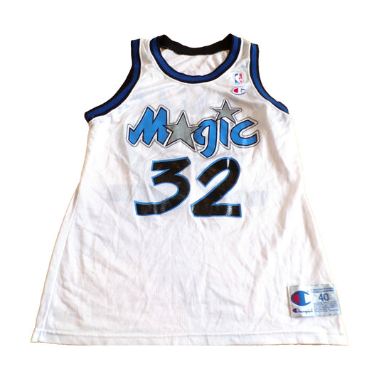 Vintage 90s Orlando Magic Shaquille O'Neal Champion Jersey white - photo 1
