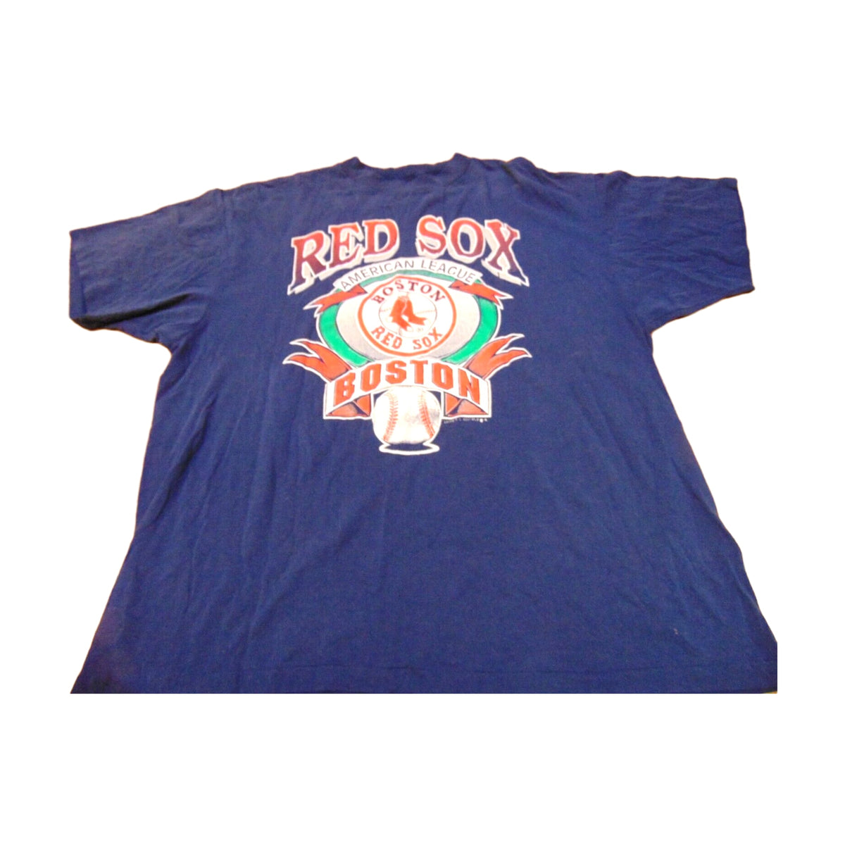 Vintage 1991 Boston Red Sox Logo 7 T-Shirt blue - photo 1