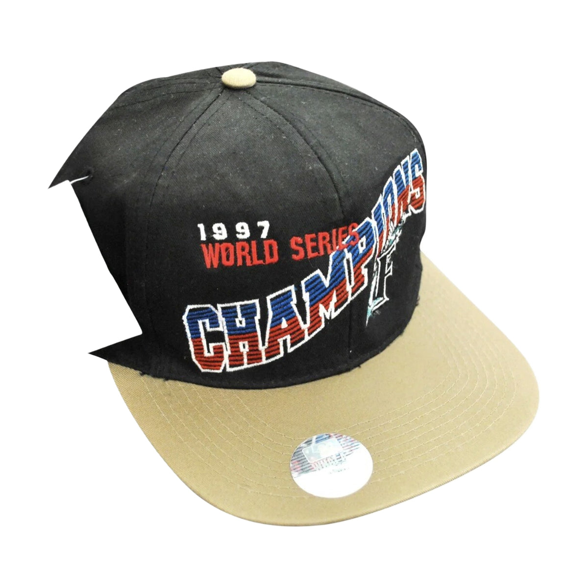 Vintage 1997 Florida Marlins World Series Snapback Hat - photo 1