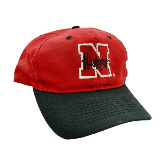 Vintage 90s Nebraska Cornhuskers Logo 7 Snapback Hat red - photo 1