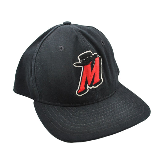 Vintage 90s Dallas Mavericks New Era Snapback Hat black - photo 1