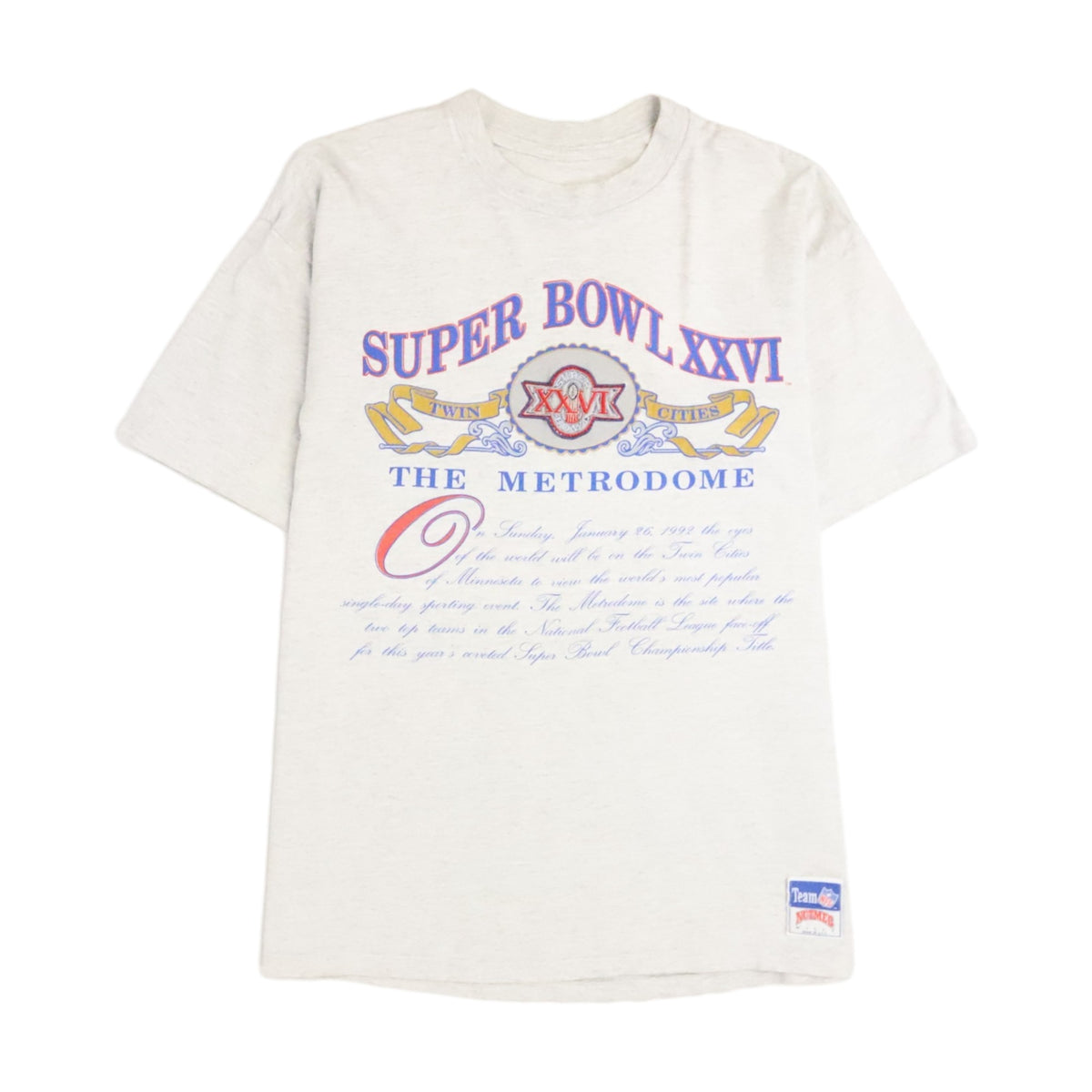Vintage 90s Super Bowl Xxvi Nutmeg T-Shirt - photo 1