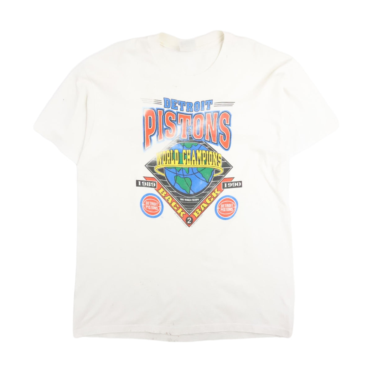 Vintage 90s Detroit Pistons World Champions T-Shirt - photo 1
