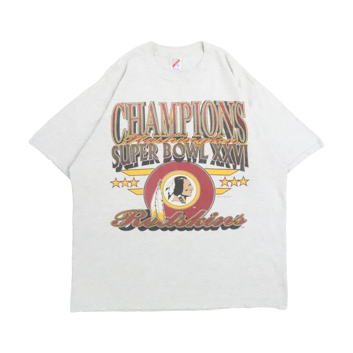 Vintage 90s Washington Redskins Super Bowl Xxvi T-Shirt - photo 1